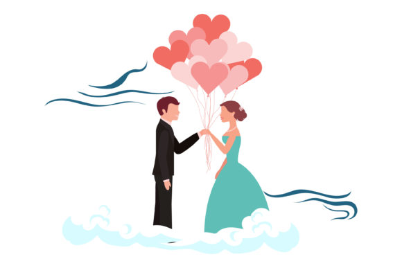 Beauty Couple Wedding Romantic Embroidery Design Review