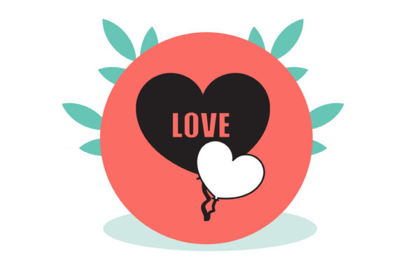 Wedding Black Beauty Love Balloons