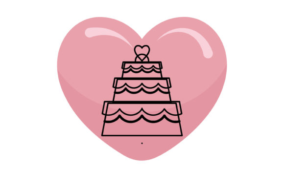 Wedding Black Line Party Cake Embroidery Design Review