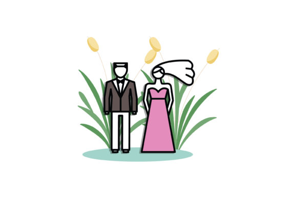 Wedding Icons Beauty Couple Romantic Review for Real Projects