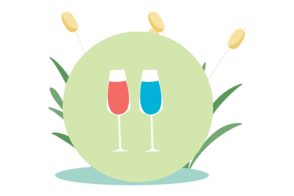Wedding Party Couple Glasses Embroidery Design Review